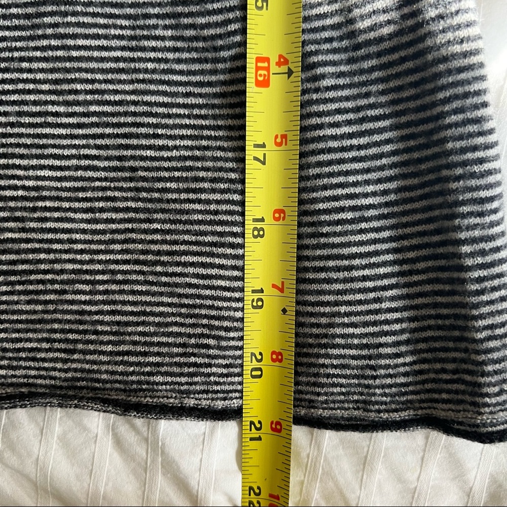 Gray Striped Women's Sweater - Picture 8 of 10